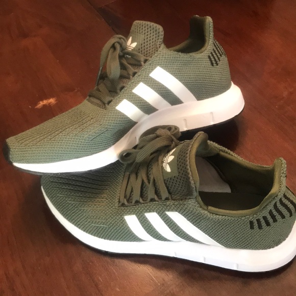 women's adidas swift run athletic shoe olive